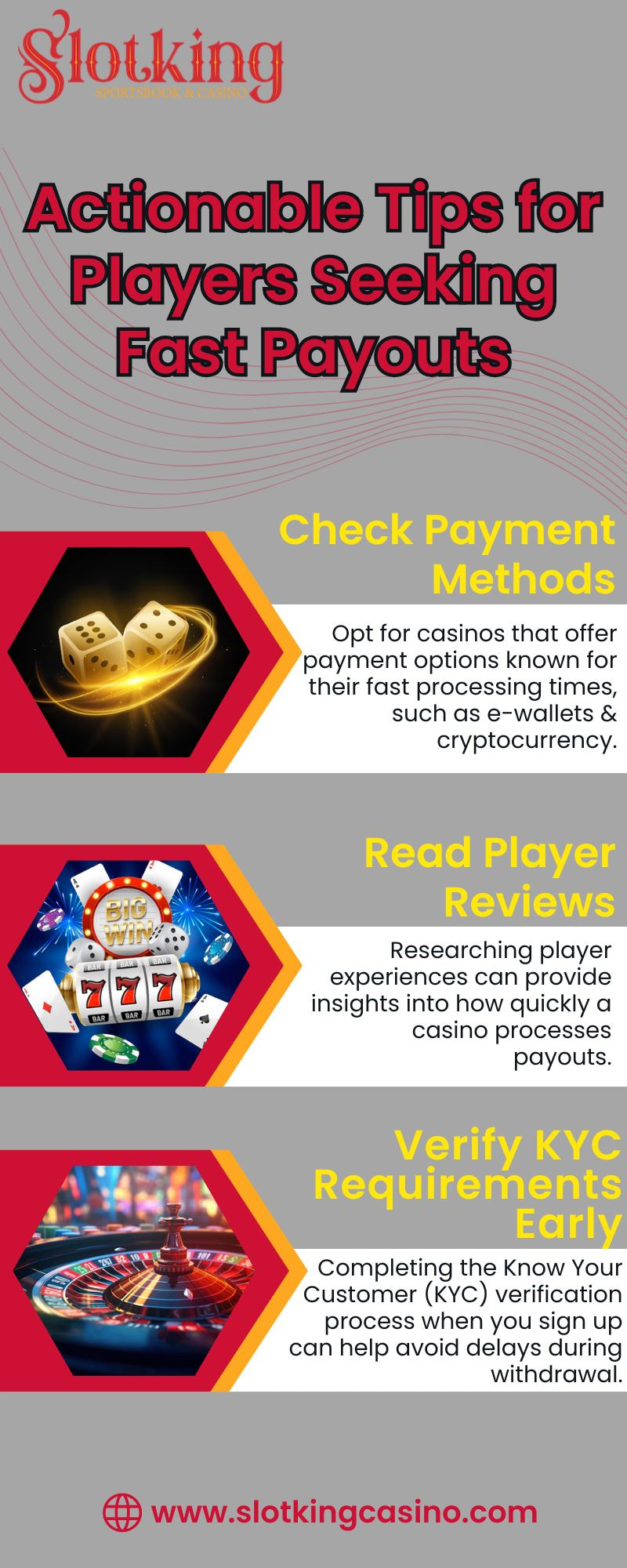 Fast Payout Casinos for Quick Withdrawals - Slotking Casino
