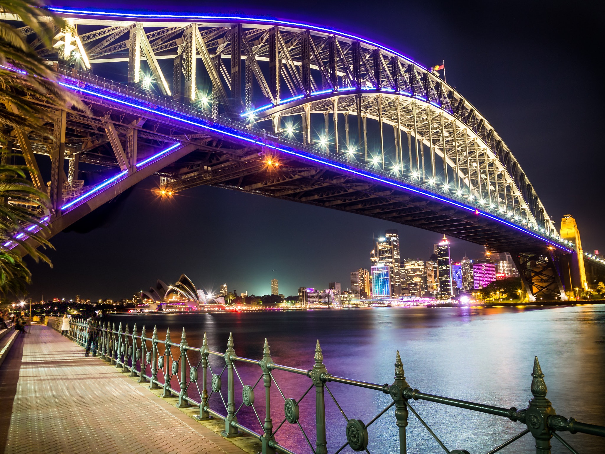 Vivid Sydney 2015 Kirribilli Sydney Harbour Bridge