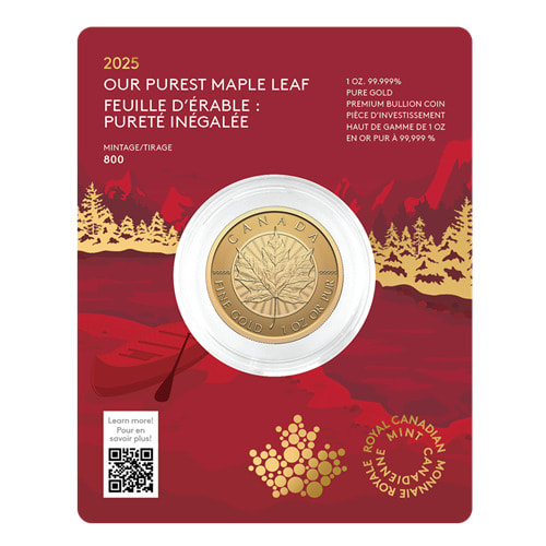 2025 Canada 1 oz Our Purest Maple Leaf Gold Coin