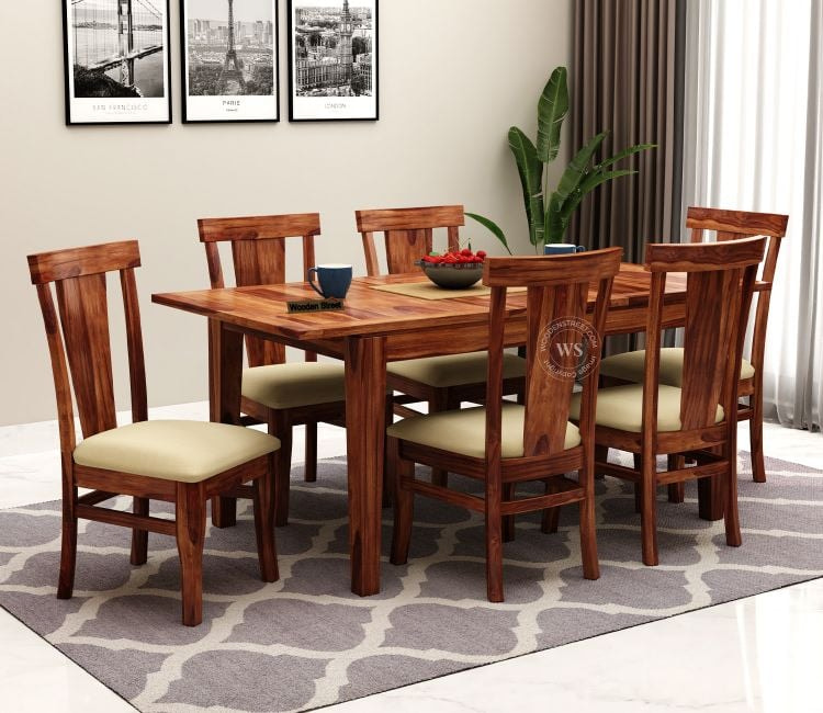 Wooden Street’s 6 Seater Dining Table Set: Perfect Blend of Style and Function