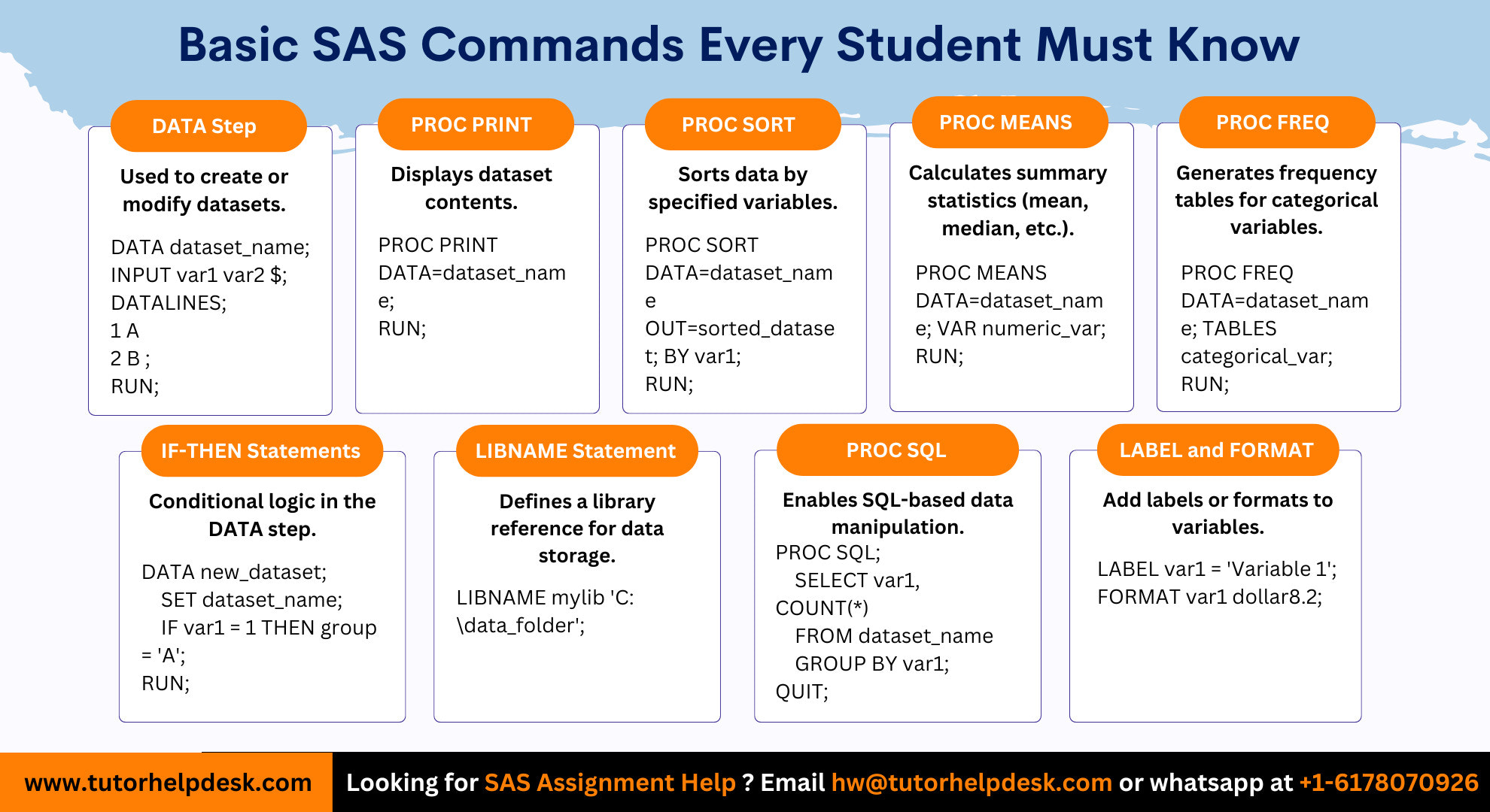 Basic SAS Commands Every Student Must Know