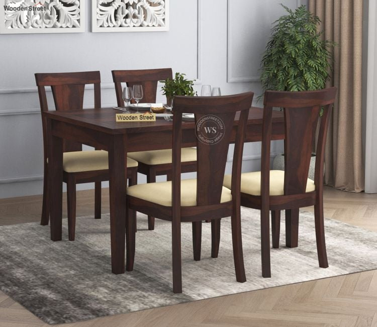 Modern Minimalist 4 Seater Dining Set
