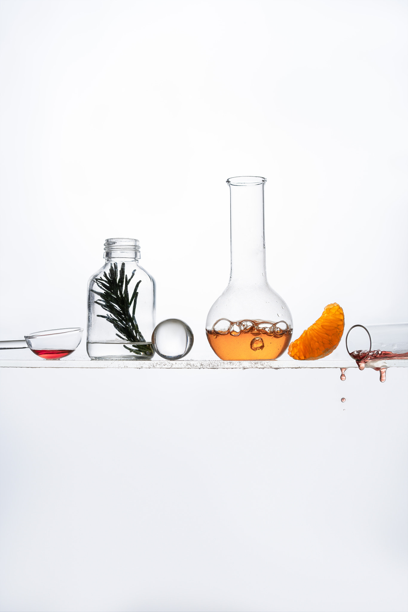 Winter lab still life