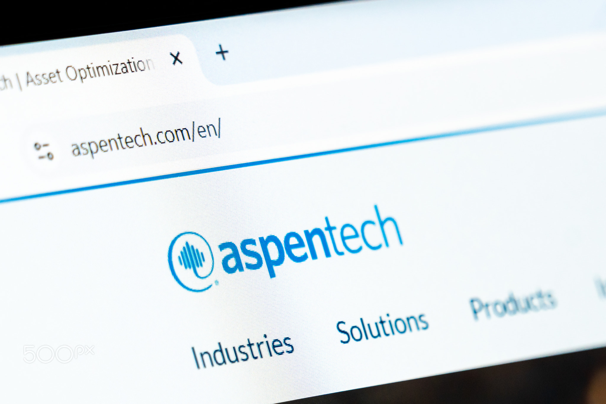 New York, USA - December 15, 2024: AspenTech official website homepage