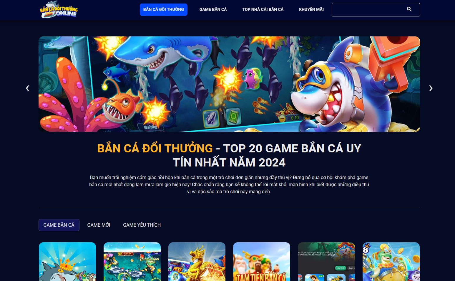 Bắn Cá Đổi Thưởng – Tựa Game Không Thể Bỏ Lỡ Năm 2024