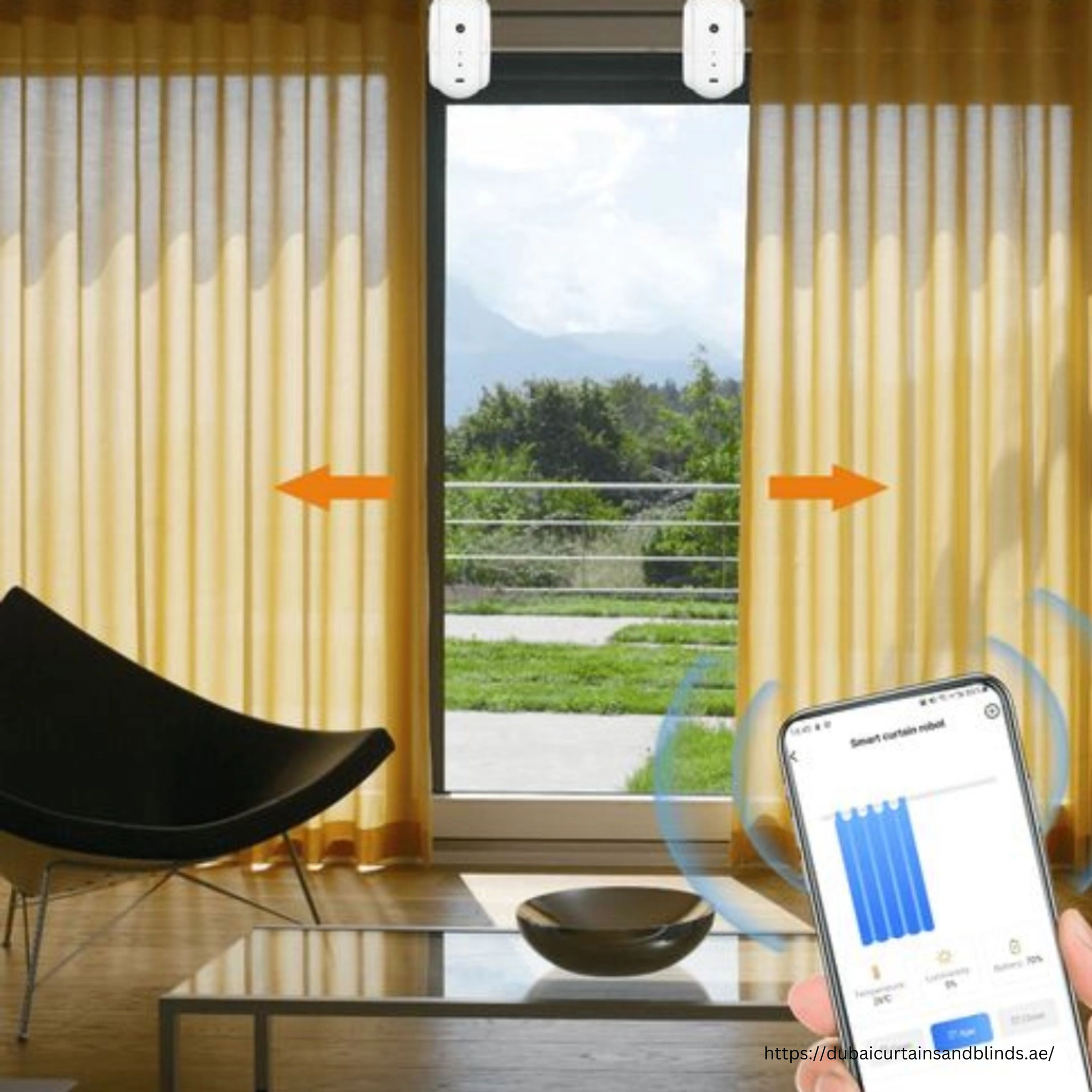 Dubai's Tailored Automation Curtains