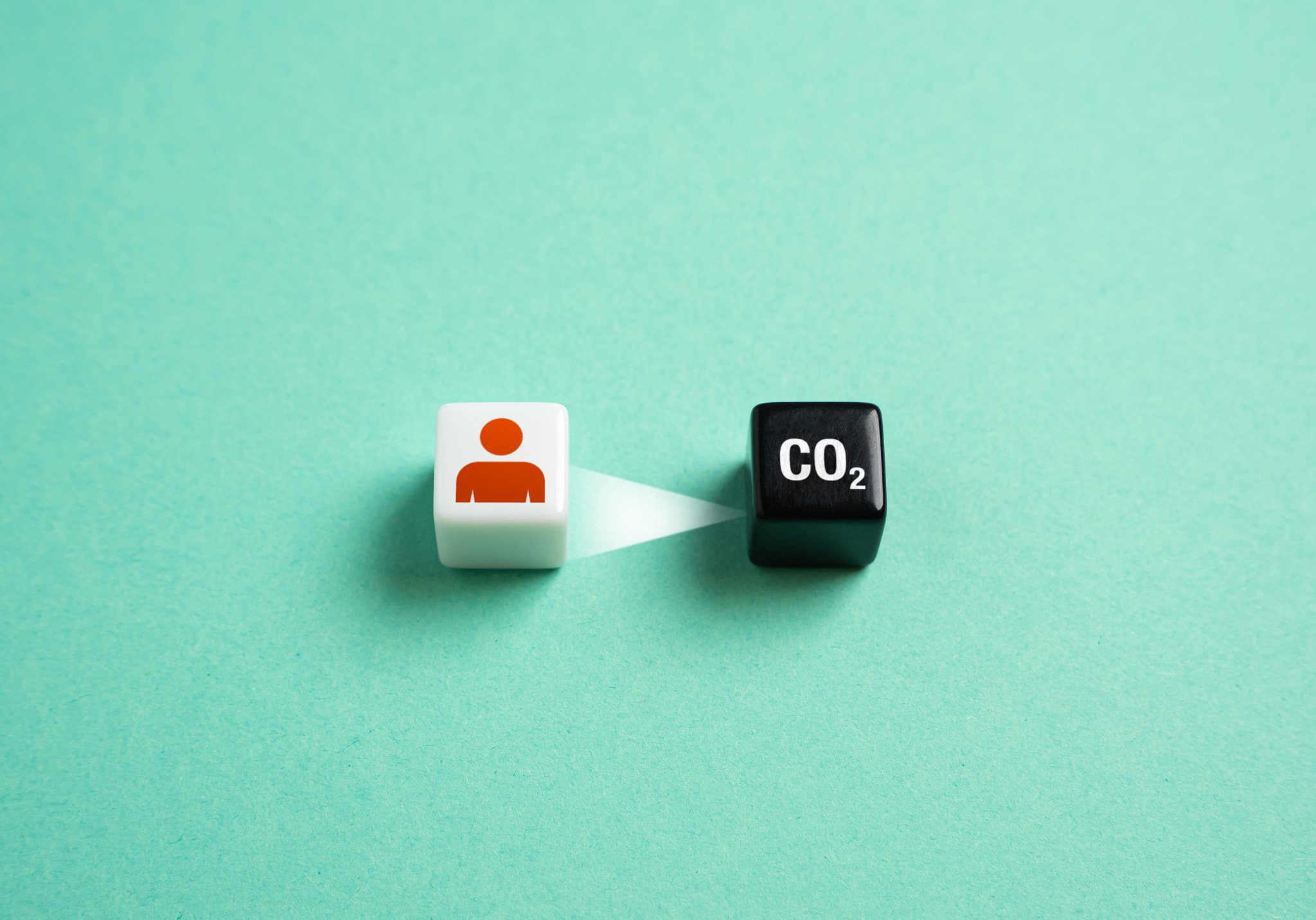 The level of carbon dioxide production per person. Carbon footprint. Impact on the environment from 