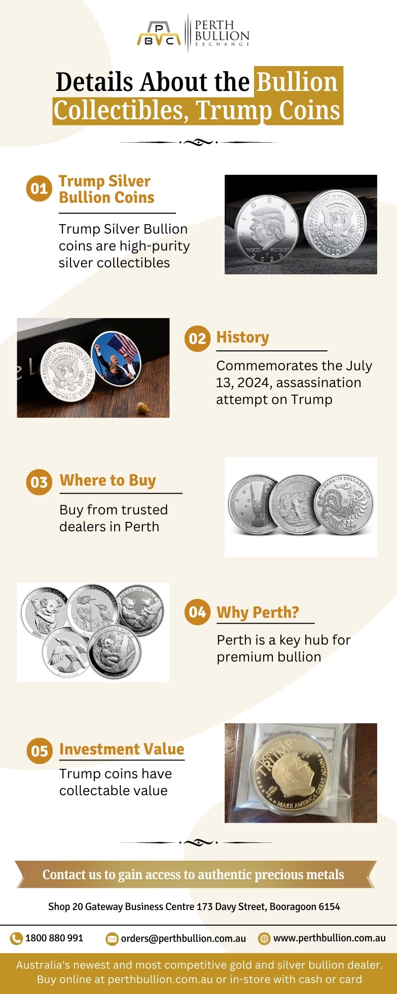 Details About the Bullion Collectibles, Trump Coins.