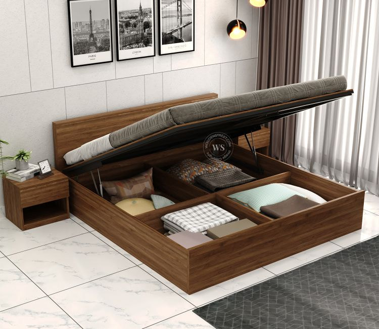Wooden Street’s Hydraulic Beds – Space-Saving Style for Every Home!