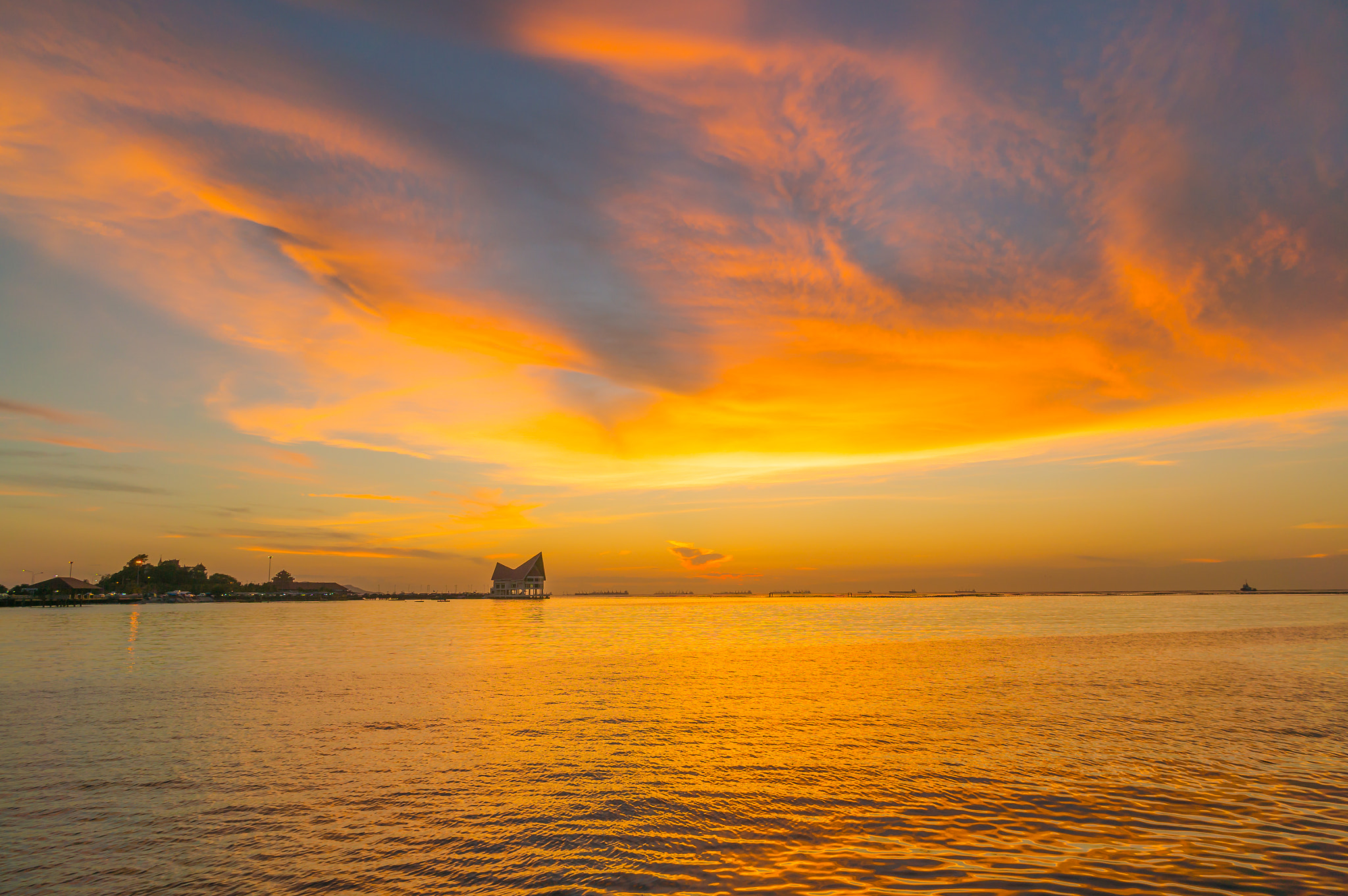 Sony Alpha NEX-6 sample photo. Sunset at koh loi sriracha chonburi thailand photography