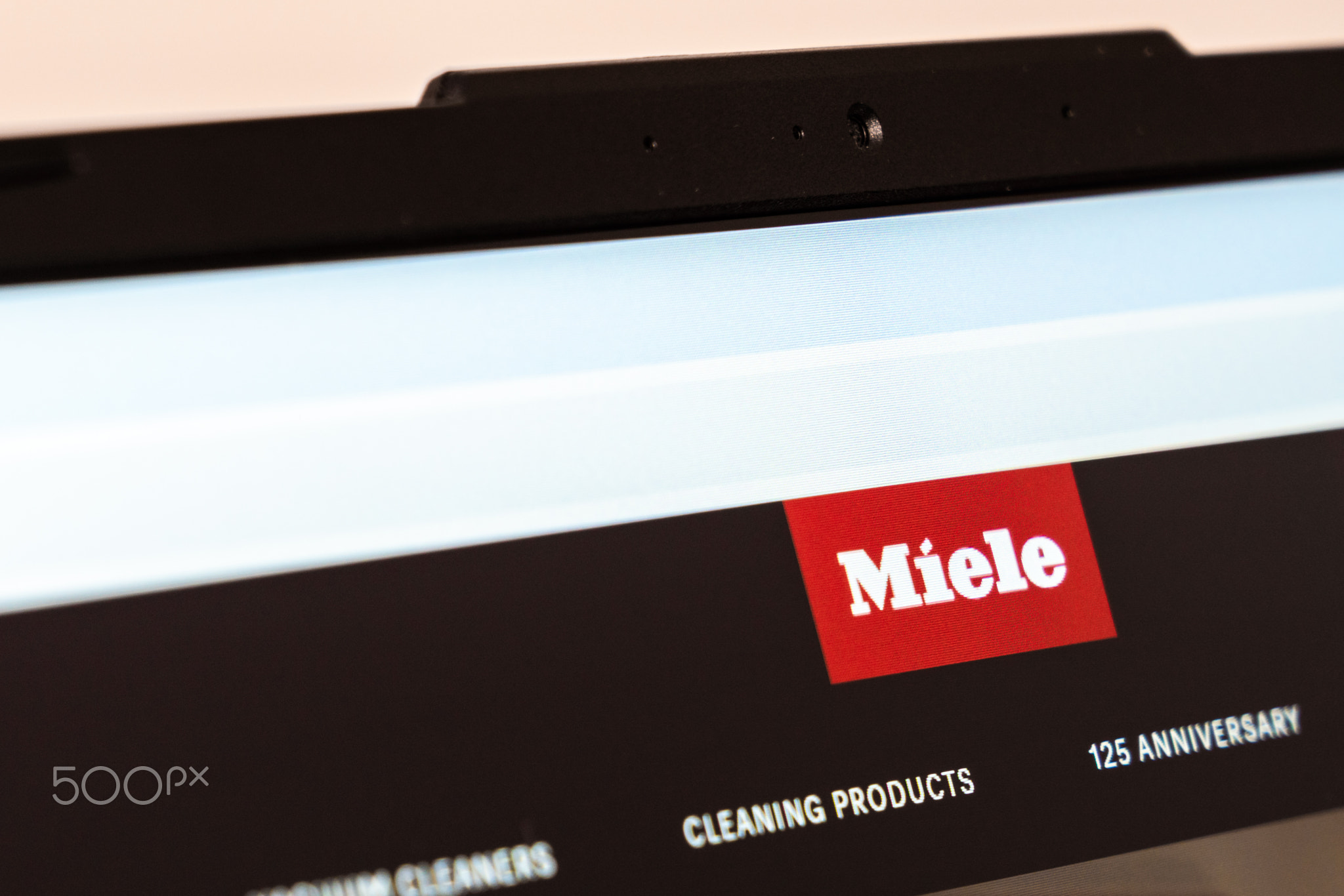 New York, USA - January 26, 2025: Miele official website homepage