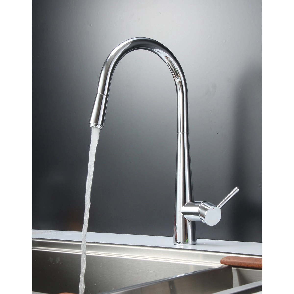 Find Exclusive Ruvati Single Handle Pull Down Kitchen Faucet Polished Chrome at Studiolx com