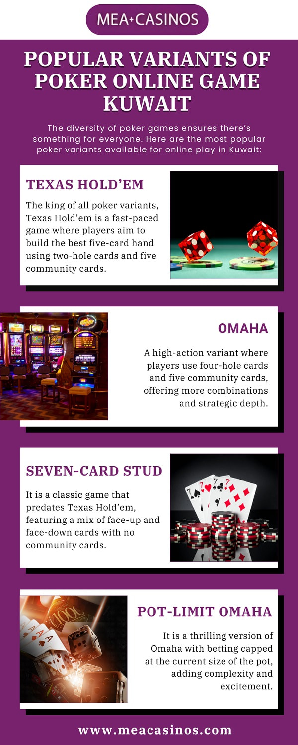 Play Free Online Poker Games in Kuwait at Mea Casinos