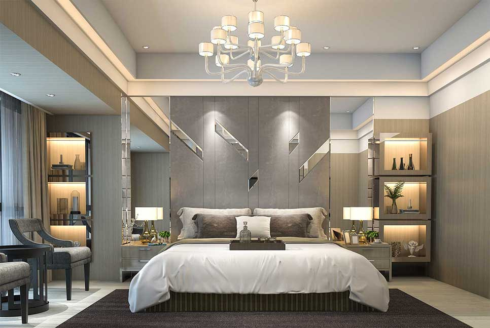 Stylish Bedroom Interior Design in Dubai