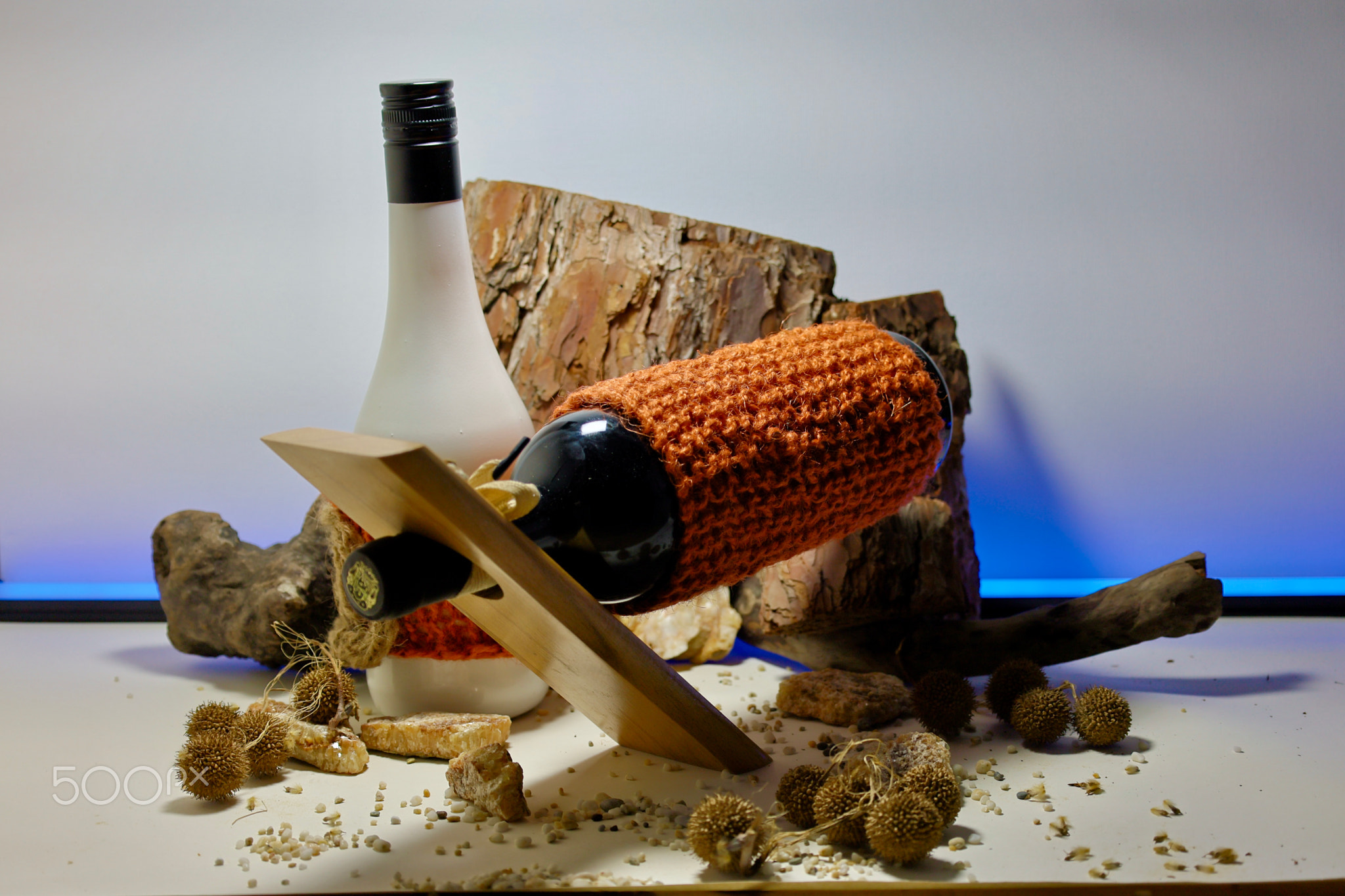 Wine festive arrangement