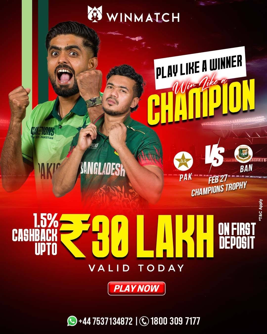 Pak vs Ban Cricket Fever – Play on Winmatch365 & Unlock Rewards!