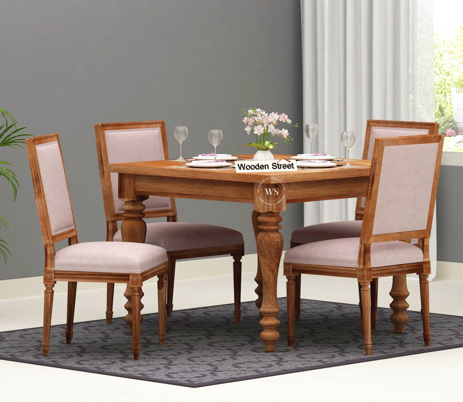 Bonita 4 Seater Dining Set - Vibrant & Functional