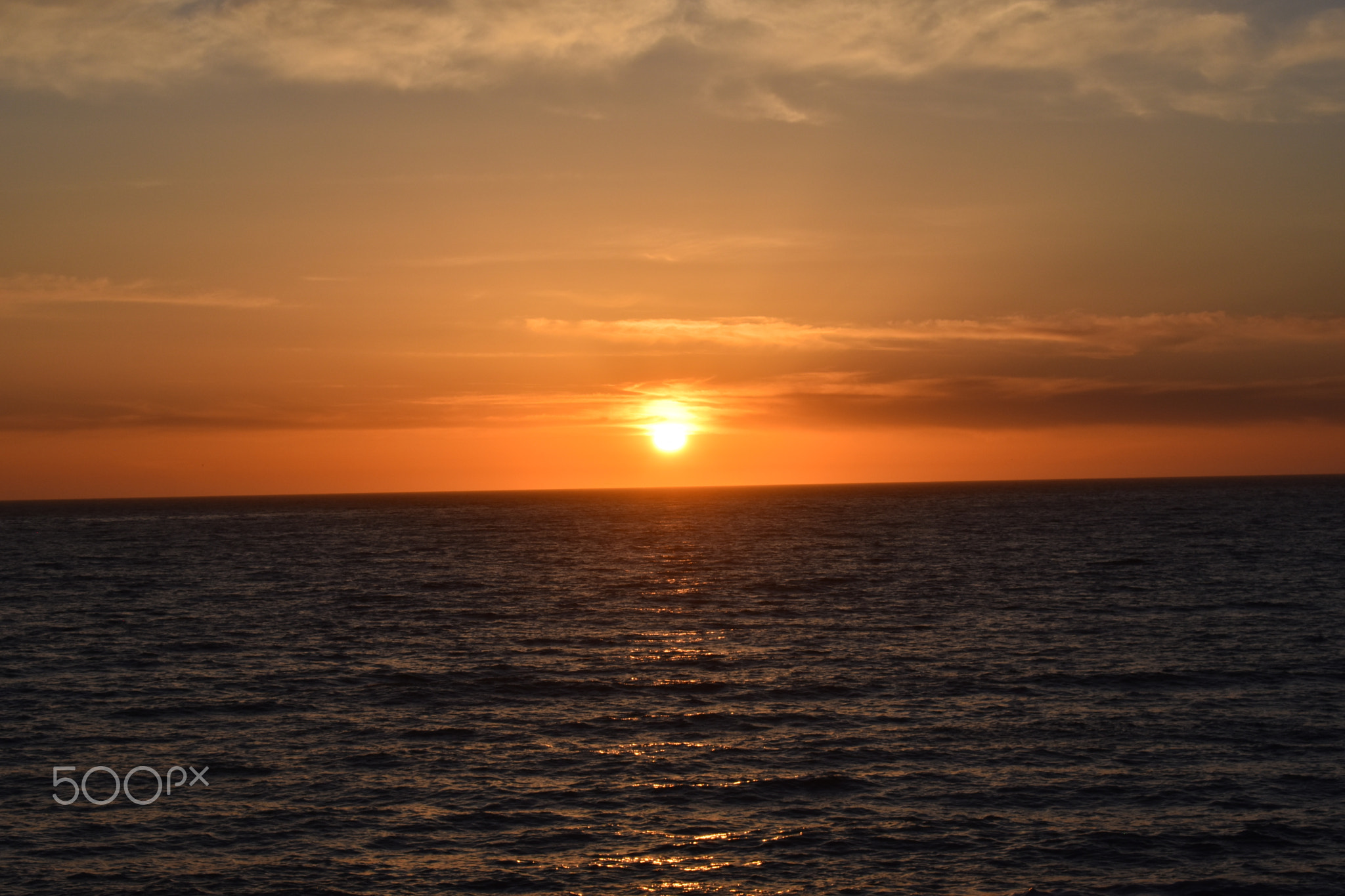 Golden Hour Over the Pacific: A Serene Sunset at Moonstone Beach, Cambria