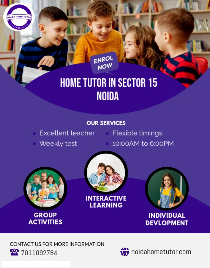 Home tutor in Sector 15 Noida