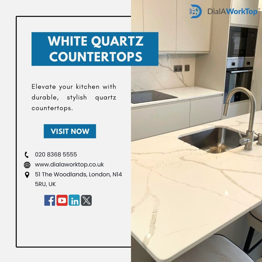 White Quartz Countertops | 020 8368 5555 | DialAWorkTop