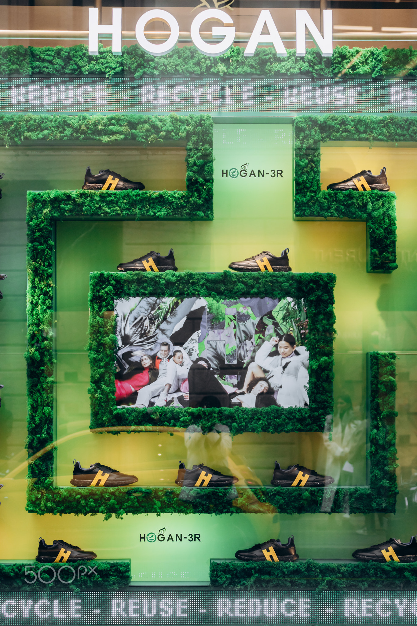 Milan, Italy - November, 13, 2021: Facade of fashion clothing store