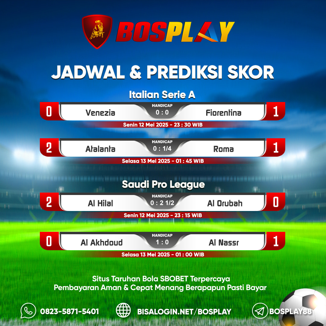 Bosplay Situs Taruhan Judi Bola MIx Parlay Terpercaya