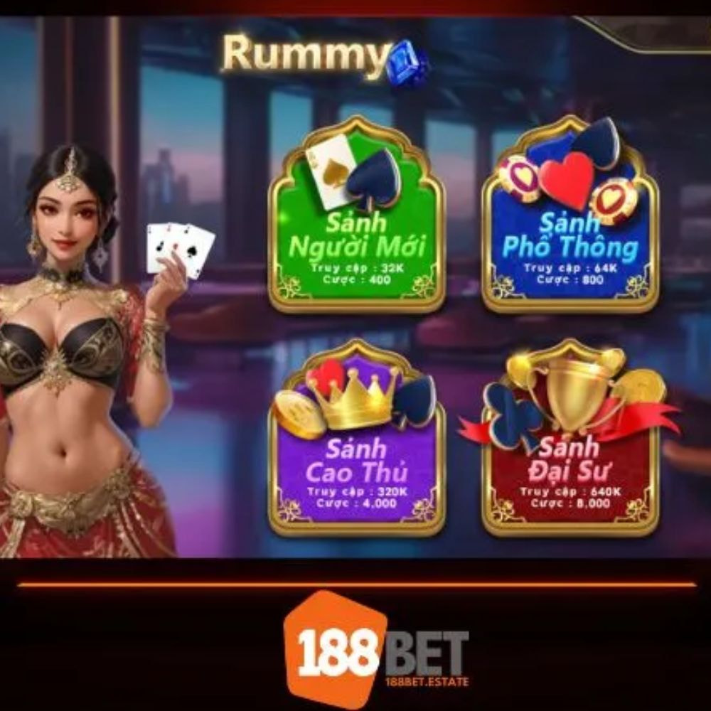 Rummy 188BET – Trải Nghiệm Game Bài Trí Tuệ Đỉnh Cao