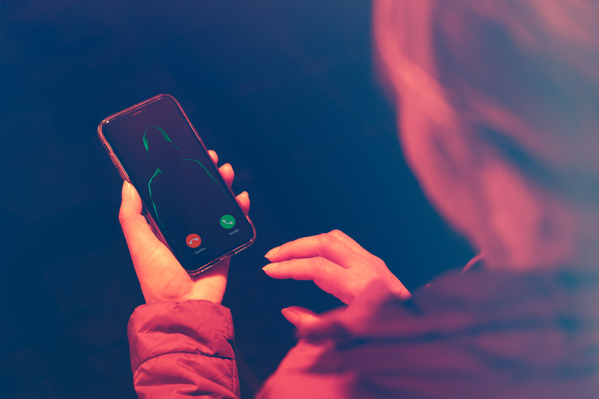 Suspicious caller attempting to scam personal information. Identity theft. Online crime. How to prot
