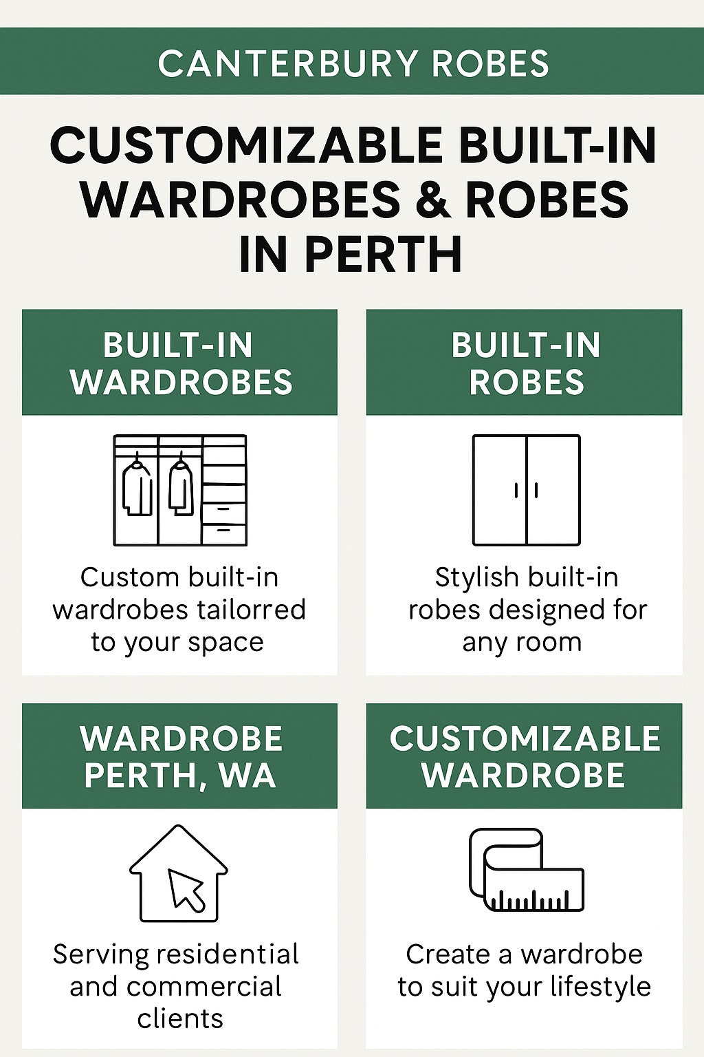 Stylish and Functional Built In Robes by Canterbury Robes