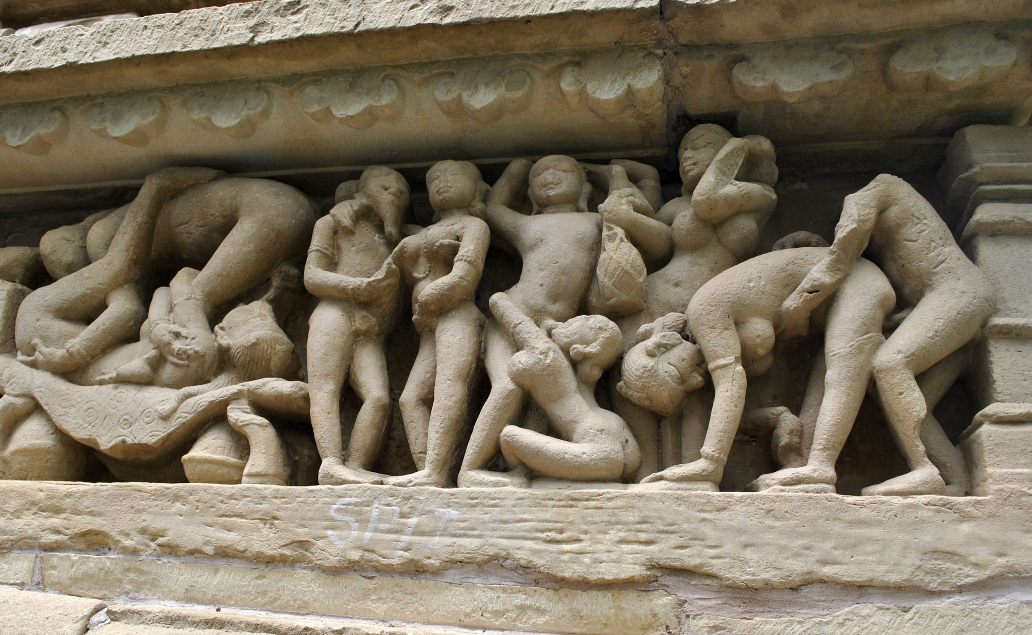 Erotic sculpture, Khajuraho