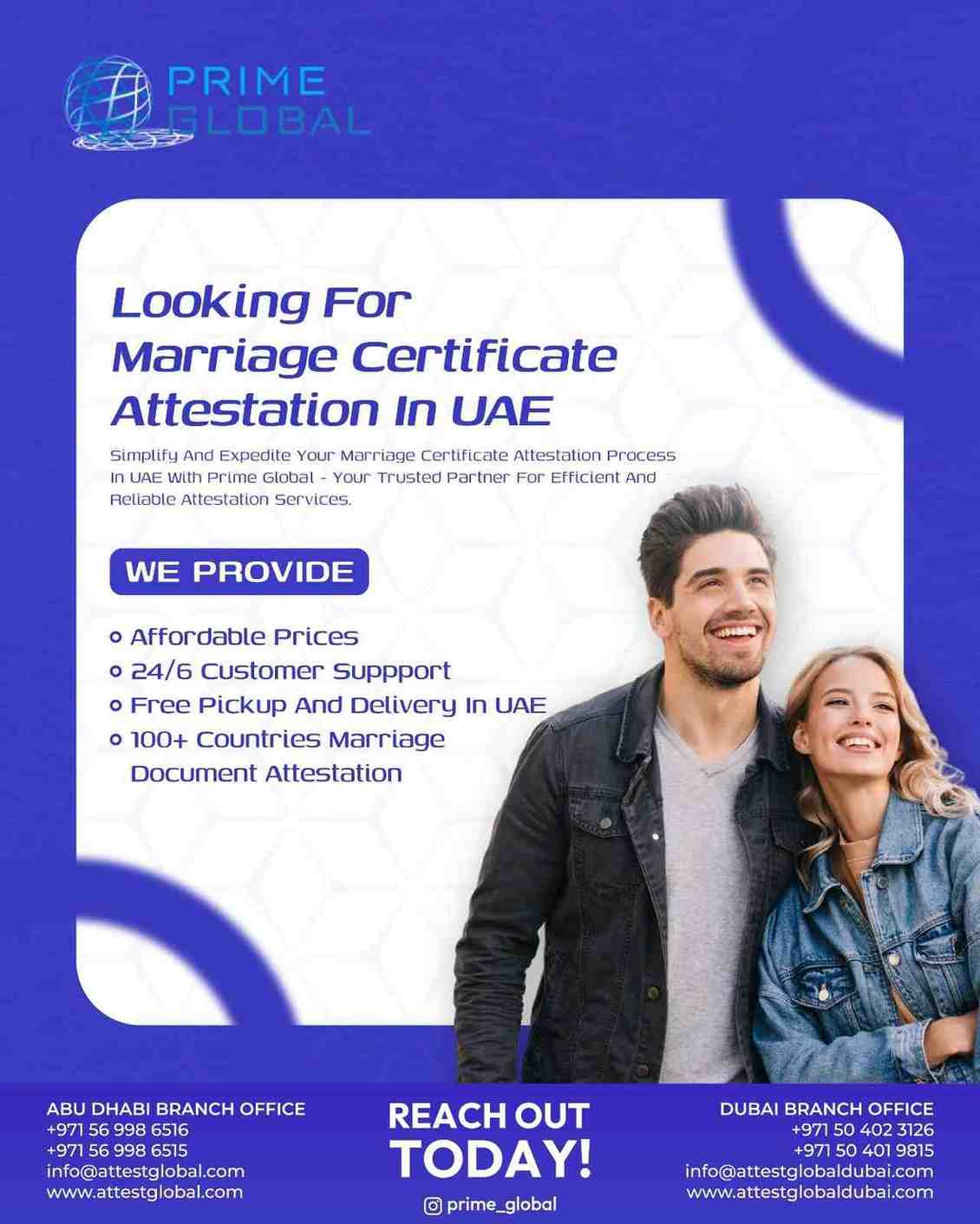 Best Agency for Marriage Certificate Attestation in UAE