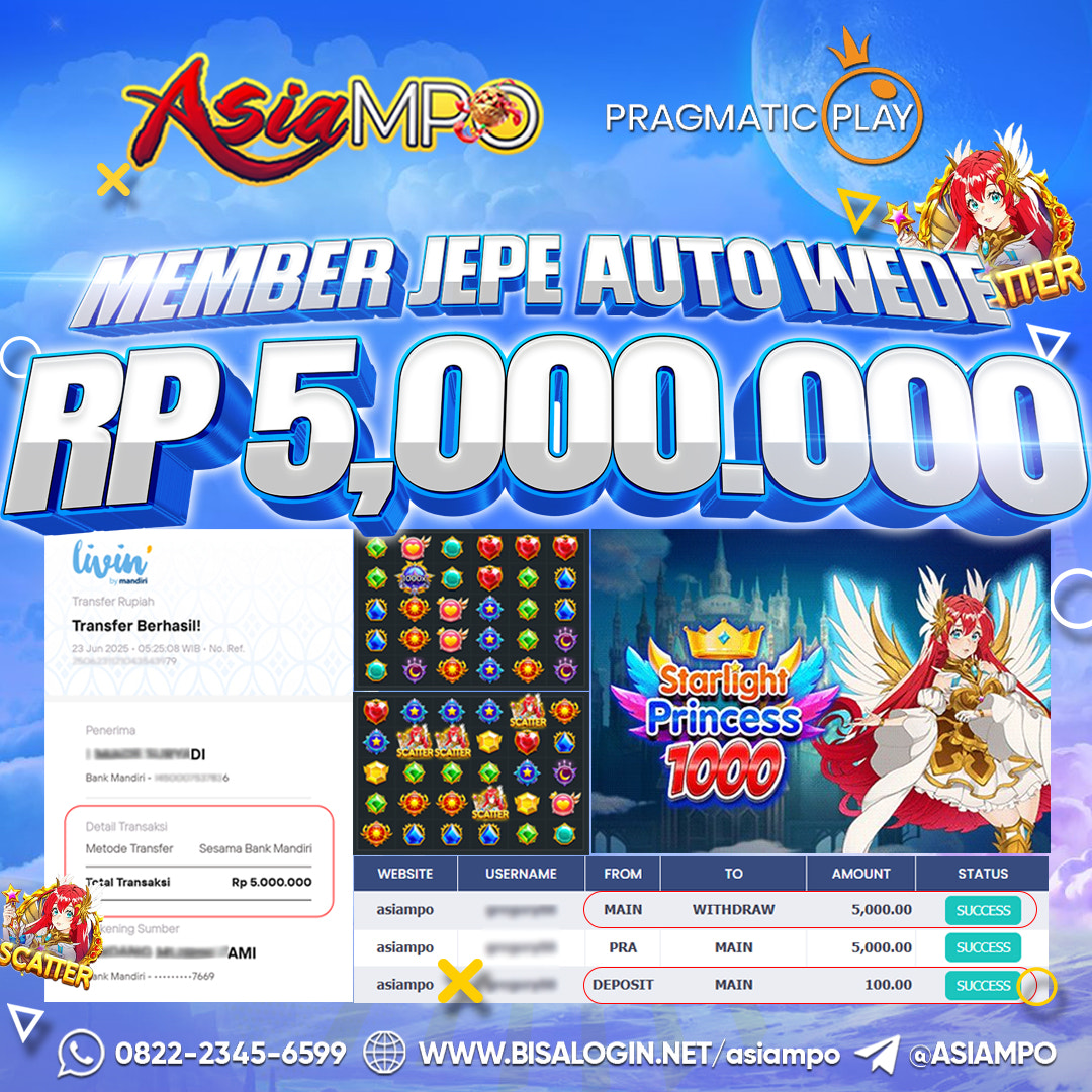 ASIAMPO | DAFTAR AGEN PRAGMATIC PLAY JACKPOT 5 JUTA