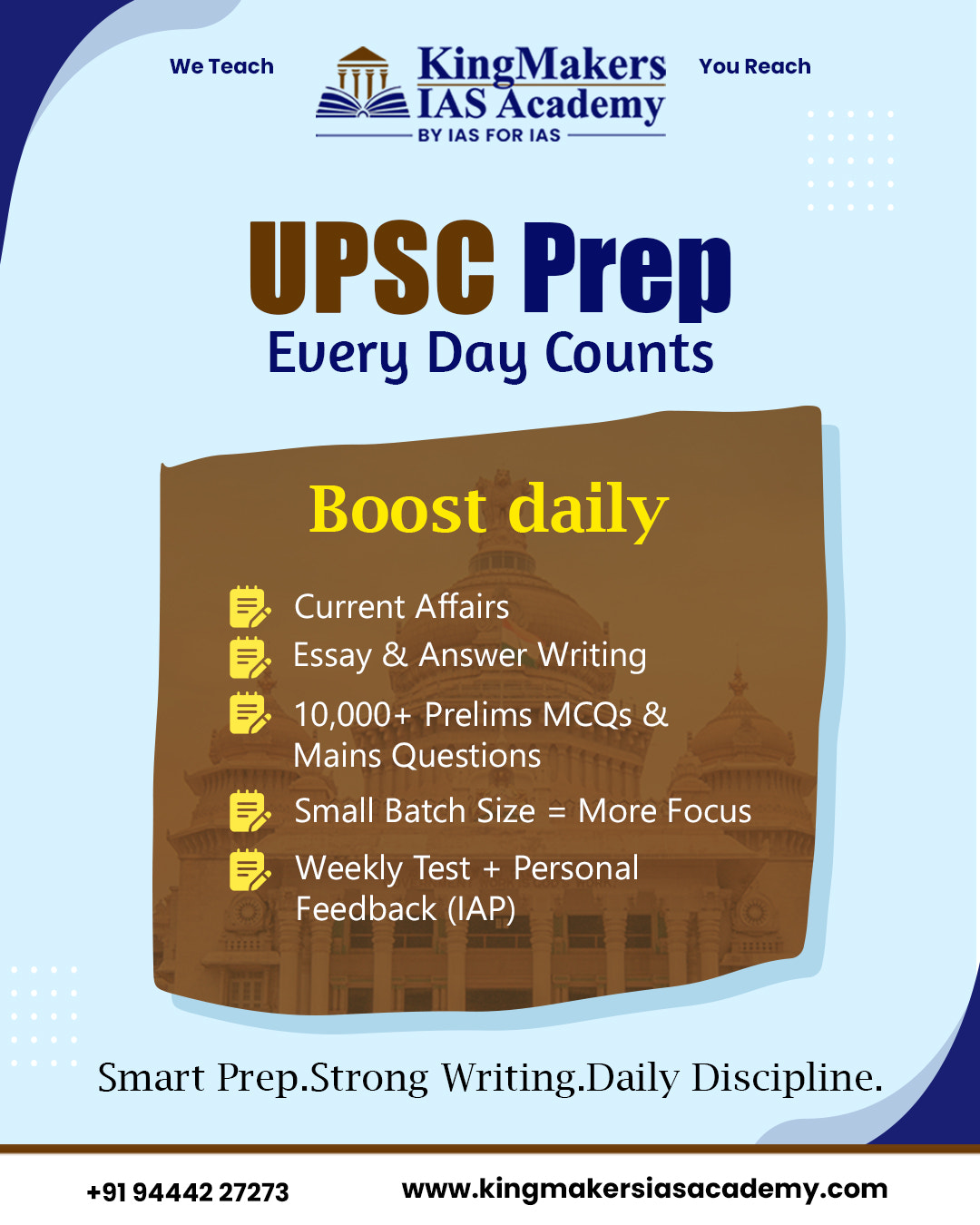 KingMakers IAS Academy – UPSC Prep That Counts Every Day!