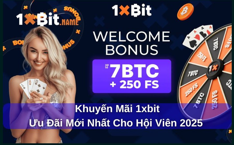 Khuyến mại 1xBit 2025 – Ưu đãi cực lớn diễn ra mỗi tuần