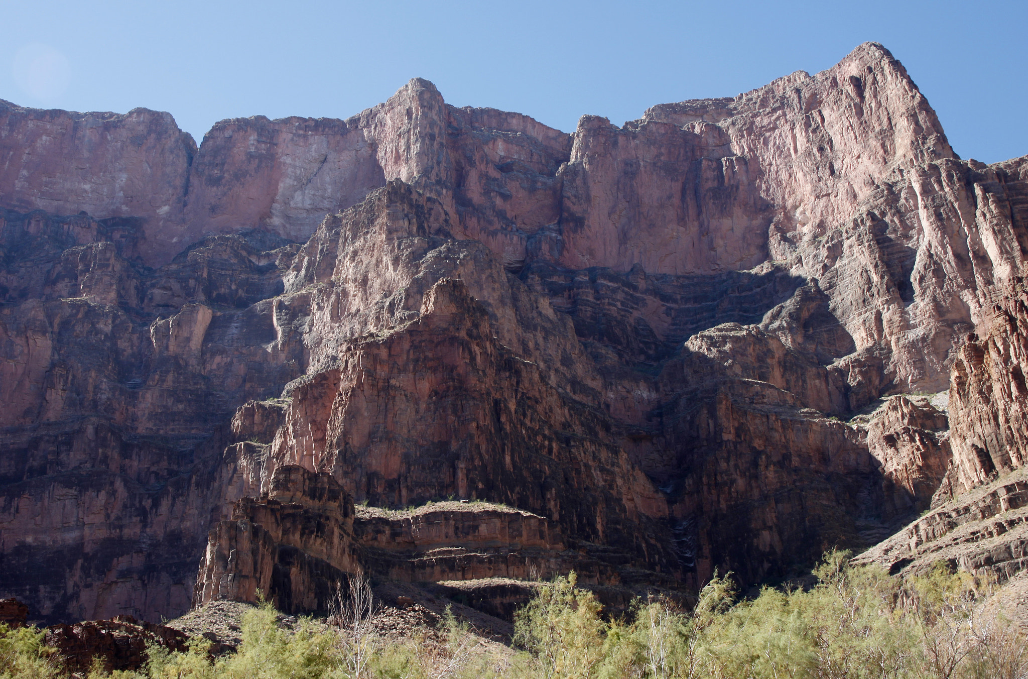 Scenic view of rocky mountains against sky