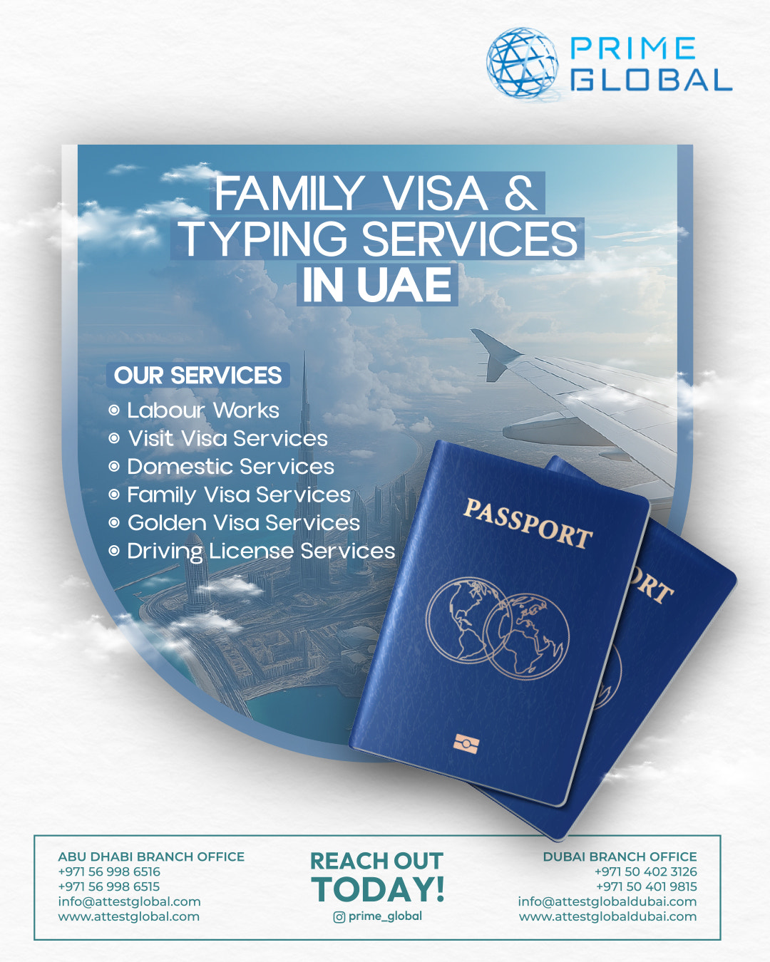 Affordable Family Visa & Typing Services in Dubai, Abu Dhabi & UAE
