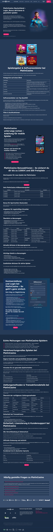 PlatinCasino – Secure Login, Bonus Access & Game Guide