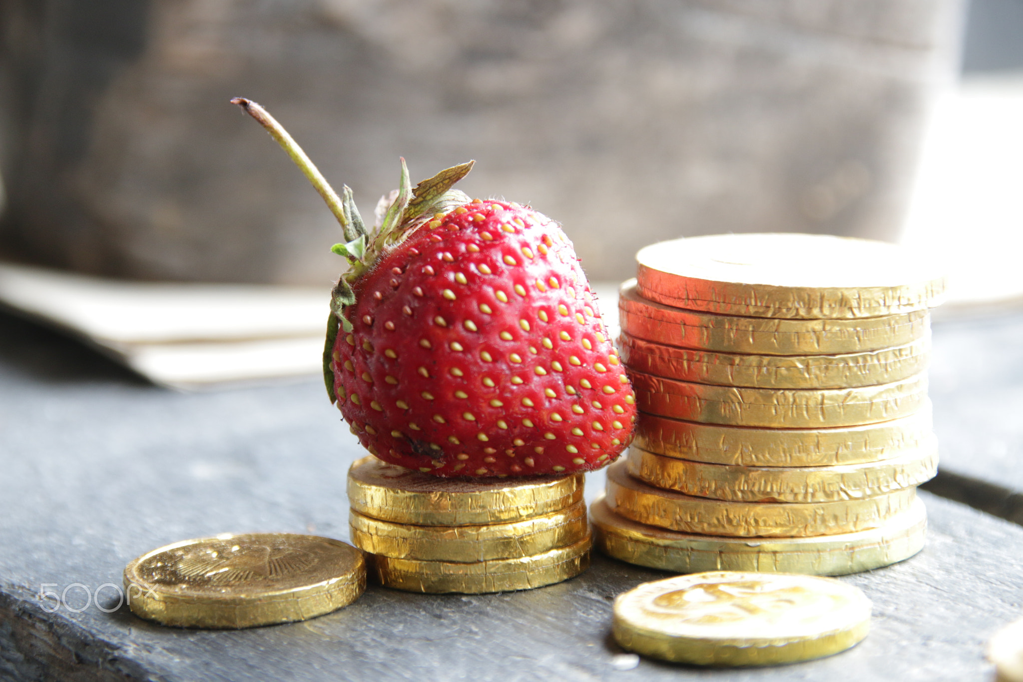 The concept of a successful business. Increase in income, salary.