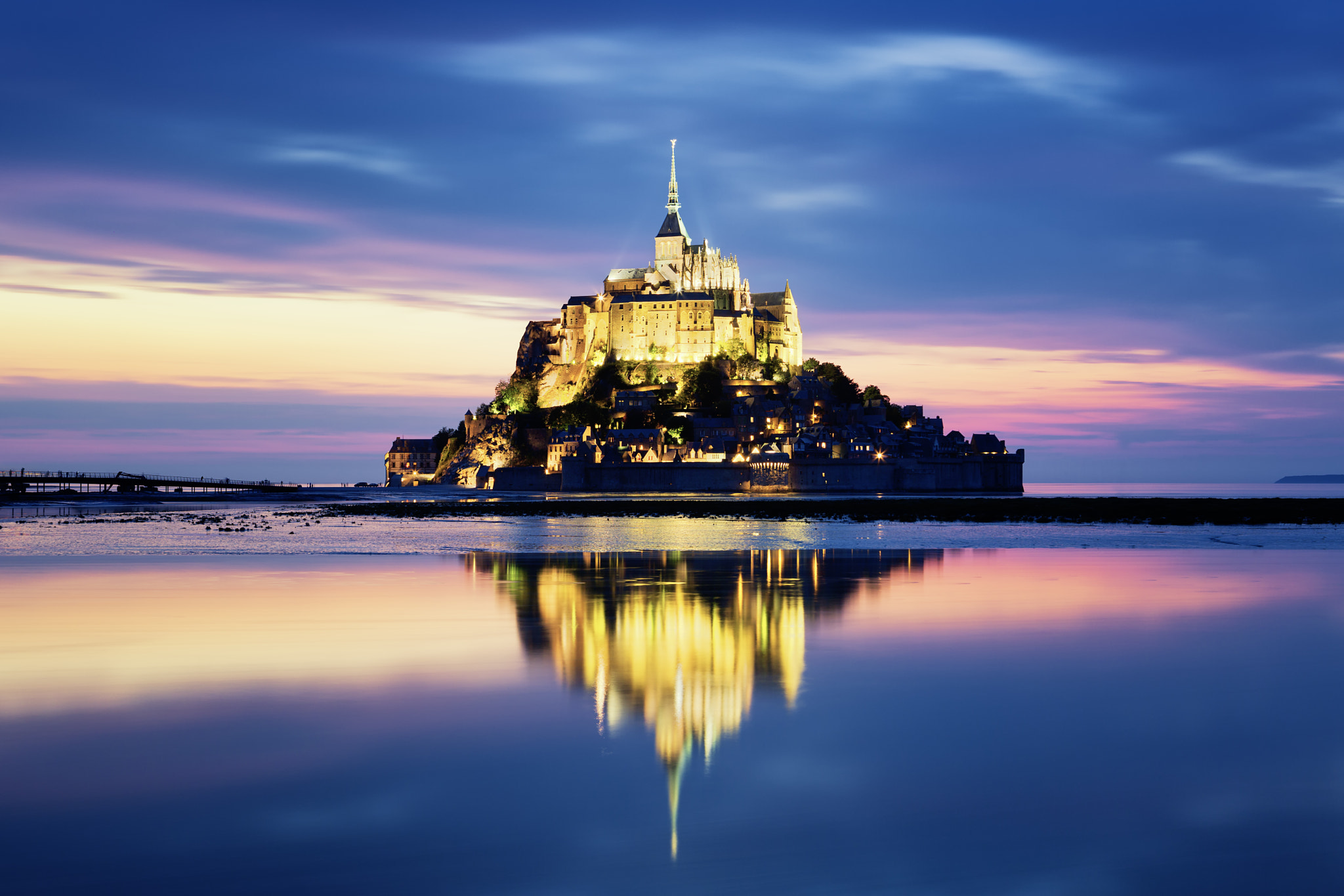 Mont-Saint-Michel by night