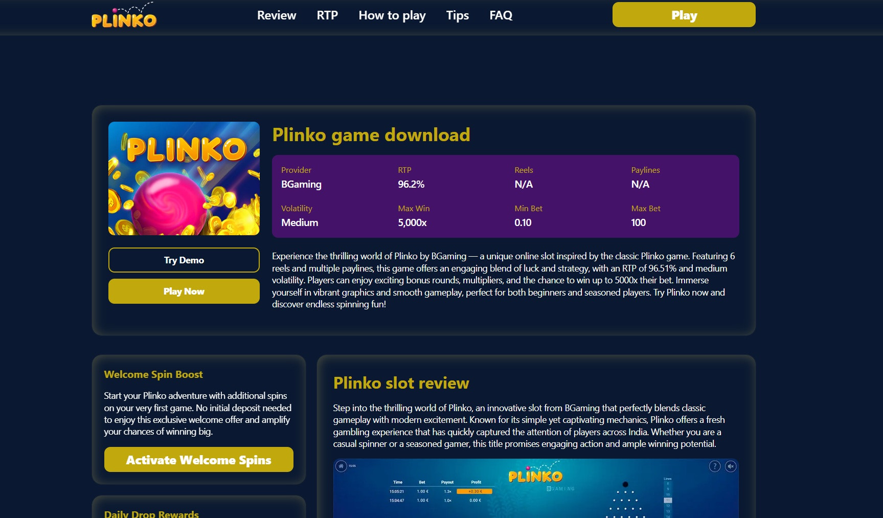 Plinko game download