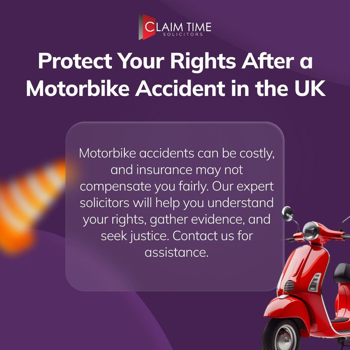 Expert help after a motorbike accident