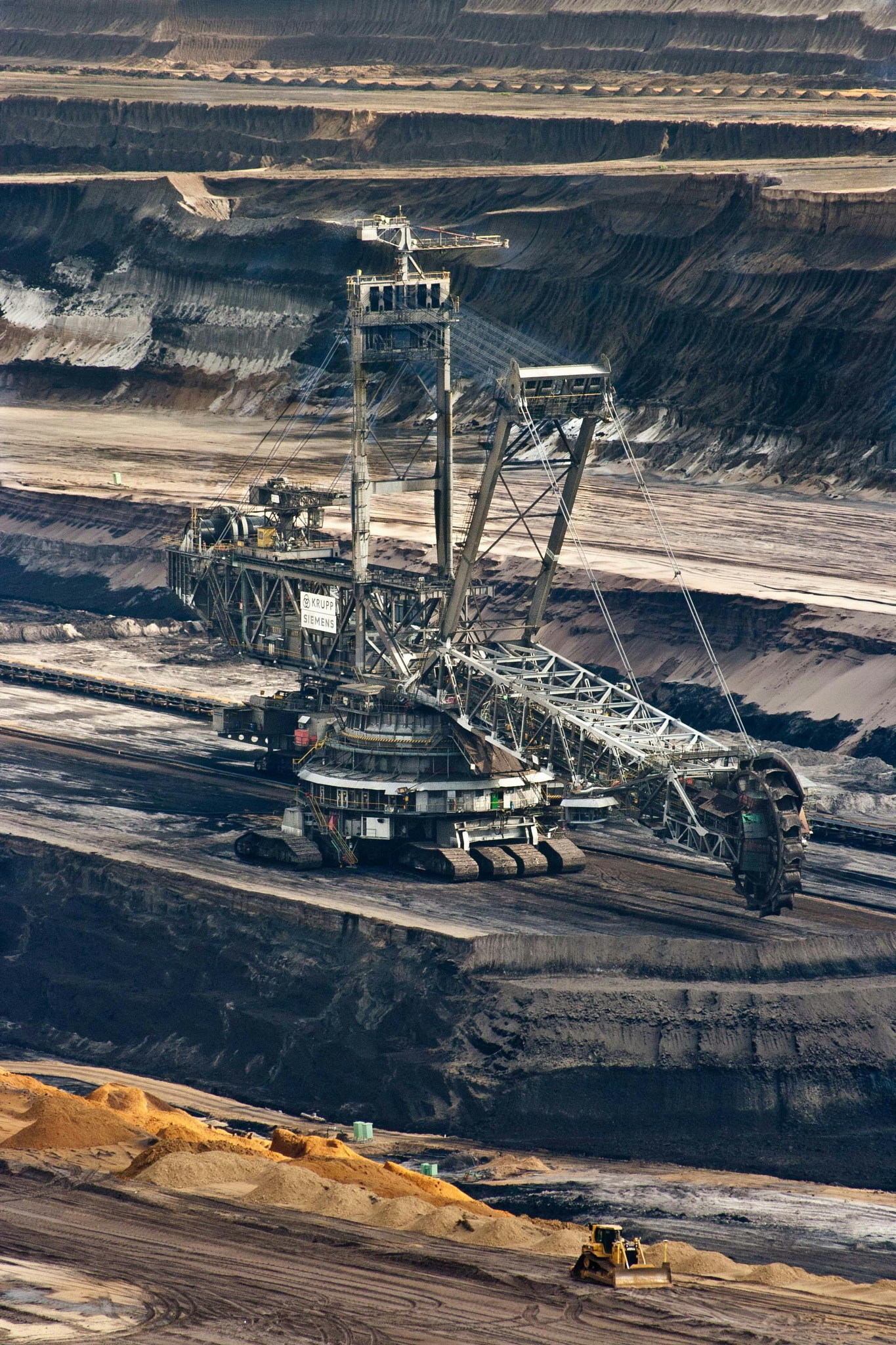 High angle view of construction site