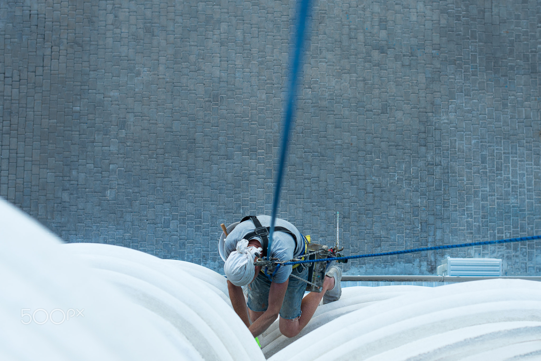 high-altitude climber. The profession of working at height.