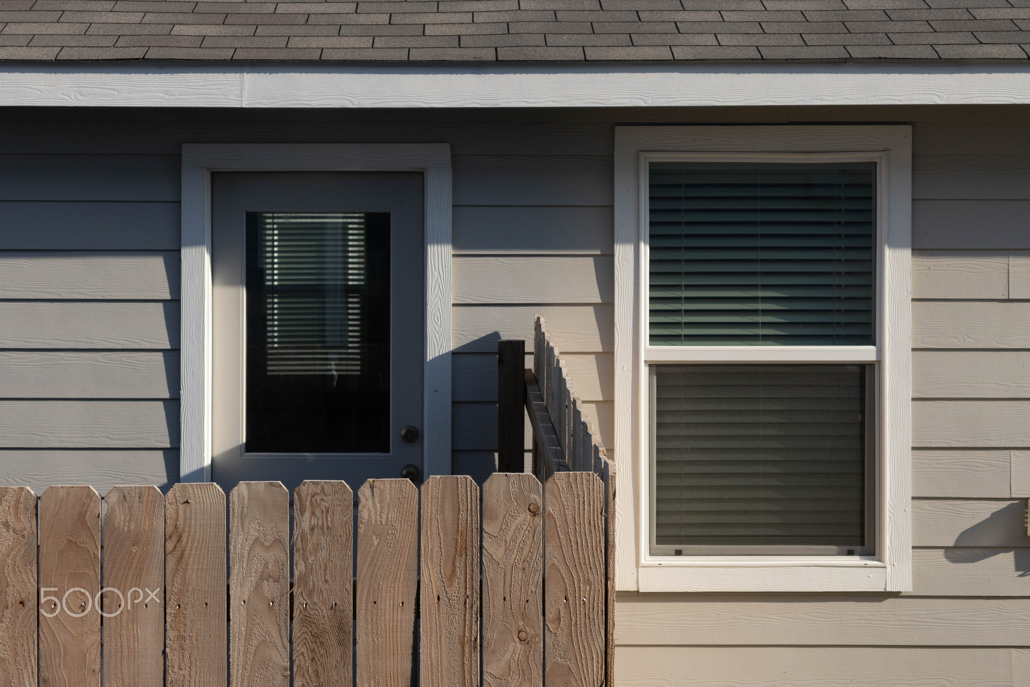 American-style wood and brick house, Texas, U.S.A.