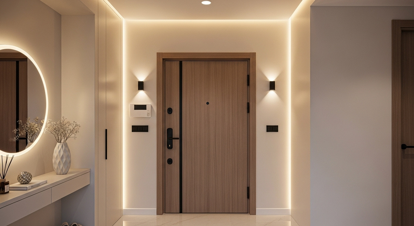 Modern Entrance Door Design for Singapore Homes