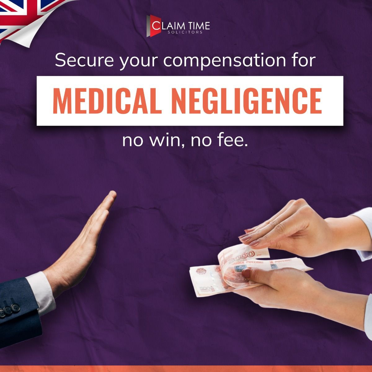 No Win No Fee medical negligence support