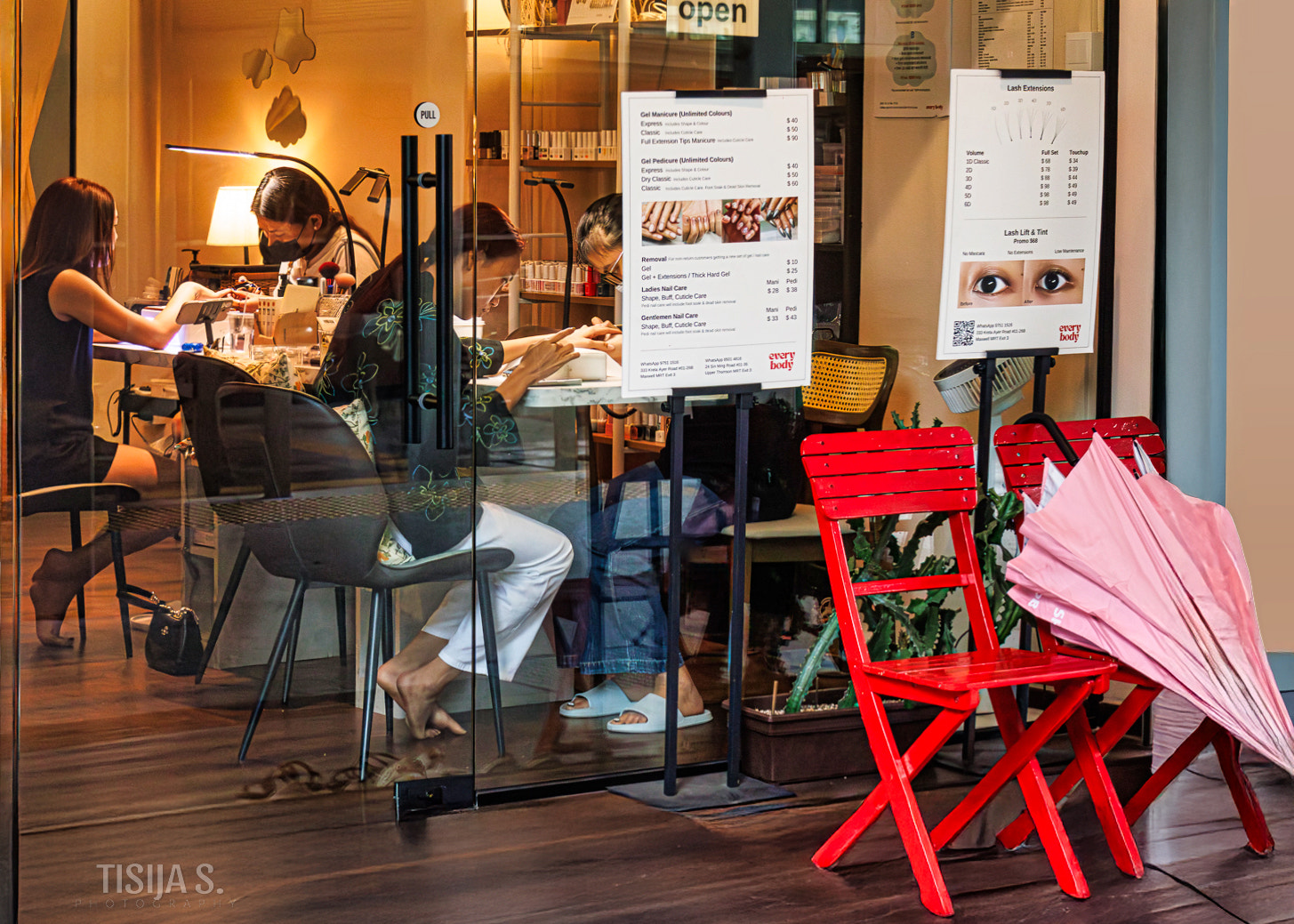 *Nail Business as Usual with Pink Umbrella* - SINGAPORE- City of dreams and visions of the future -