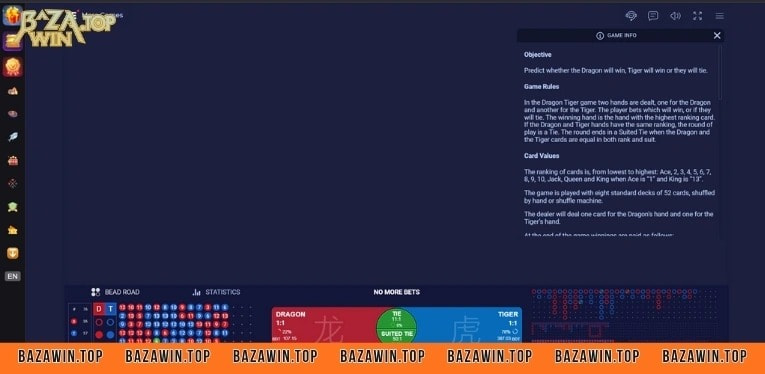 Dragon Tiger at BazaWin