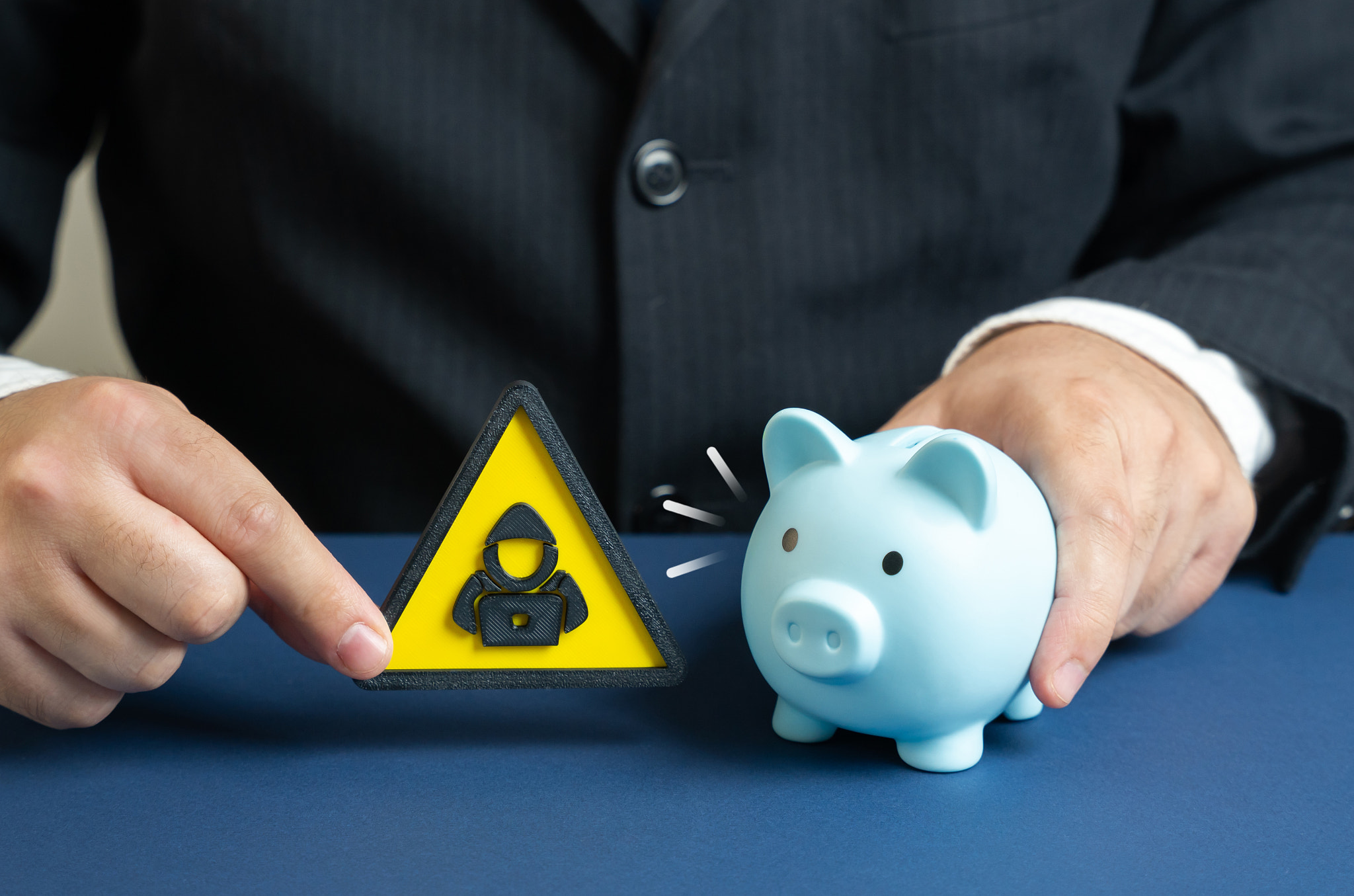 Hacker threat to savings and crypto assets. Cybersecurity alerts, digital finance risks, online frau