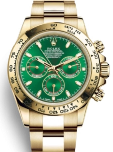 C factory Rolex Daytona M116508-0013 Gold Green Daytona Watch